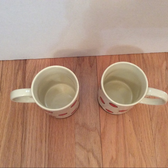 Vintage MSRF design studio Chicago pair of polka dot mugs - Picture 4 of 5